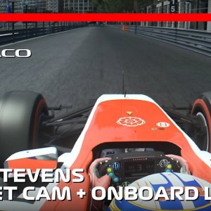 F1 2015 Monaco FP3 | Will Stevens Two Laps Onboard | #assettocorsa
