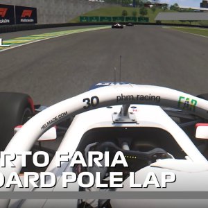 Roberto Faria's Onboard Pole Lap | 2023 Brazilian Grand Prix | #assettocorsa