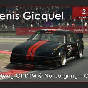 RaceRoom Competition Winning Lap - Nürburgring GP FC - Ford Mustang DTM - Denis Gicquel - 2.00:808