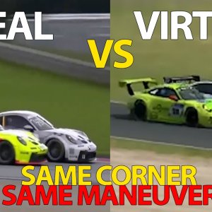 Real Life VS Virtual | SAME CORNER SAME MANEUVER | Porsche Cup | Red Bull Ring