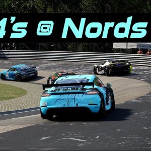 GT4's @ Nords 24! Checking Out The A.I. Racing. (Or How To Race Through The Pain!)