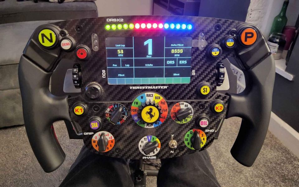 Sell - Thrustmaster Ferrari SF1000 Wheel and Upgraded Shifters