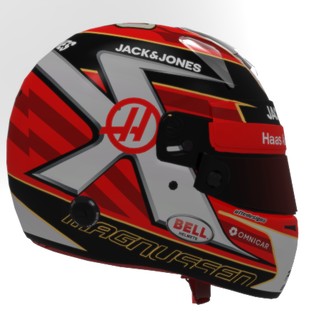 Scuderia GP Kevin Magnussen Haas 2019 F1 Helmet Sticker 