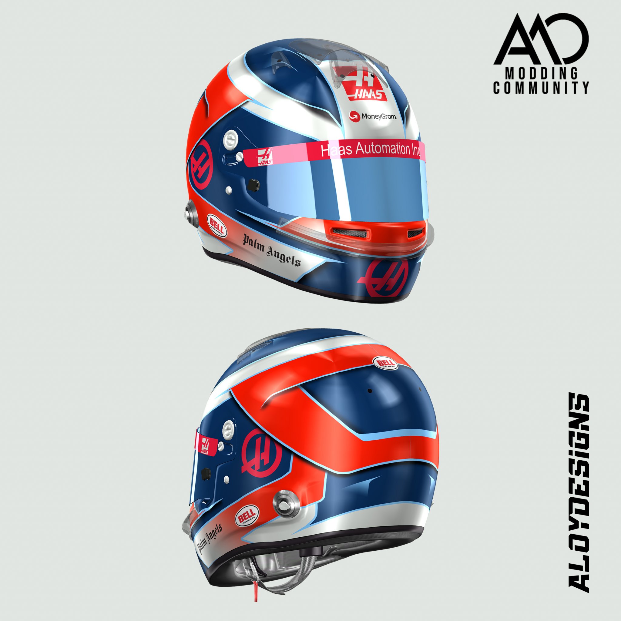 Haas Career Helmet - Bell HP7 | RaceDepartment