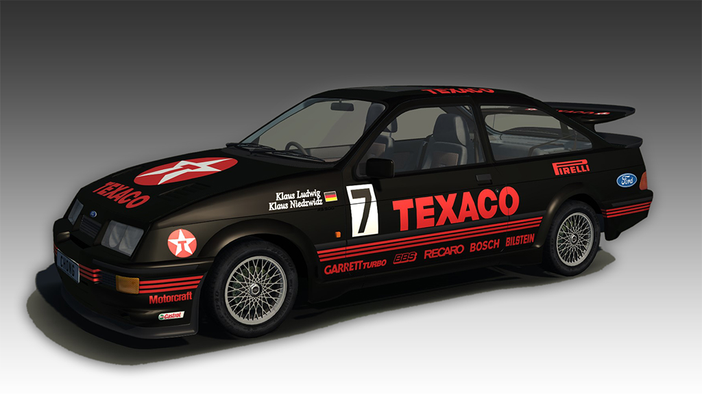... Fermeture Scalextric Ford Sierra Cosworth Texaco No.6 cabine intérieur C455 