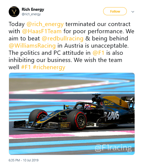 Rich Energy Ditch Haas F1 Team | RaceDepartment