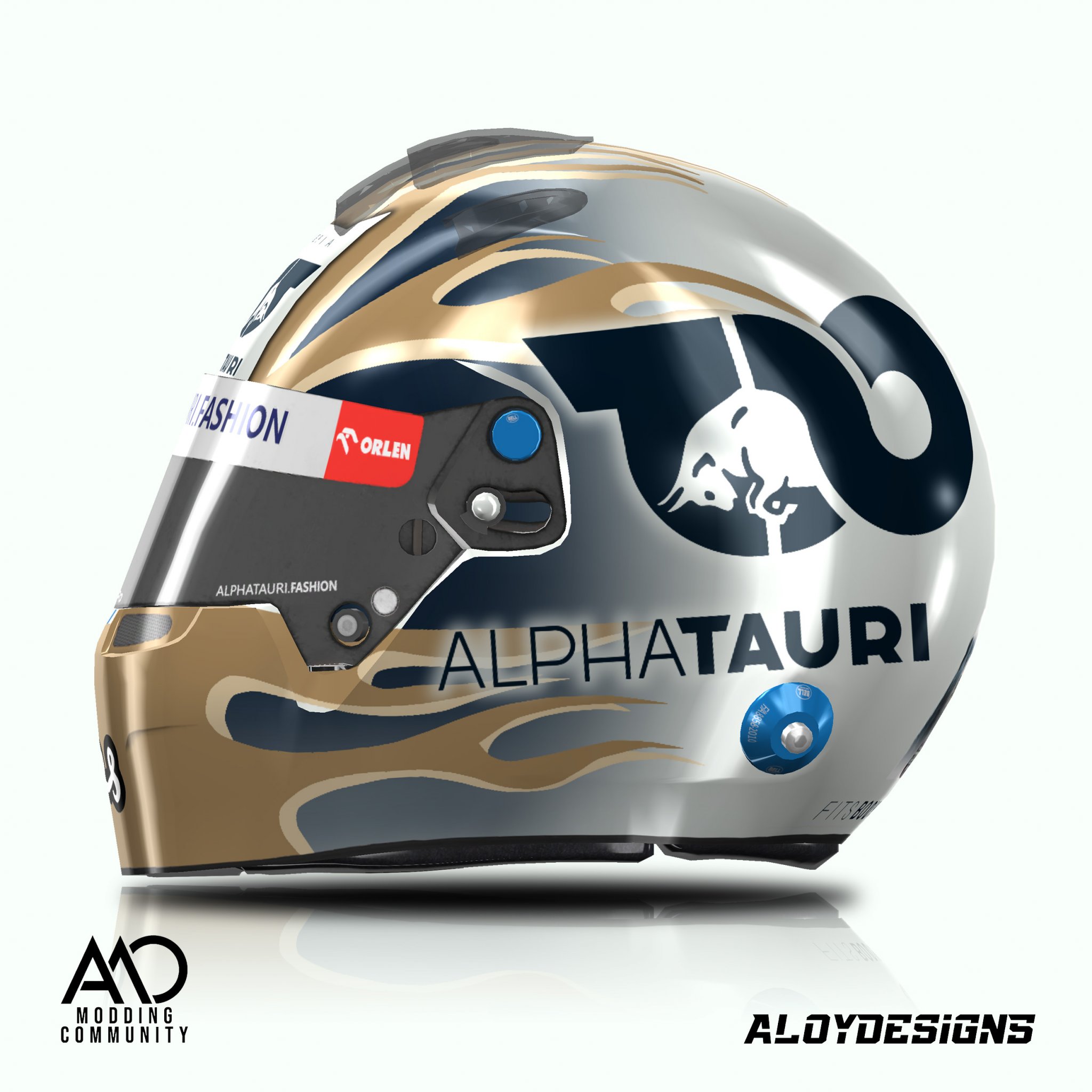 Daniel Ricciardo AlphaTauri Helmet | RaceDepartment