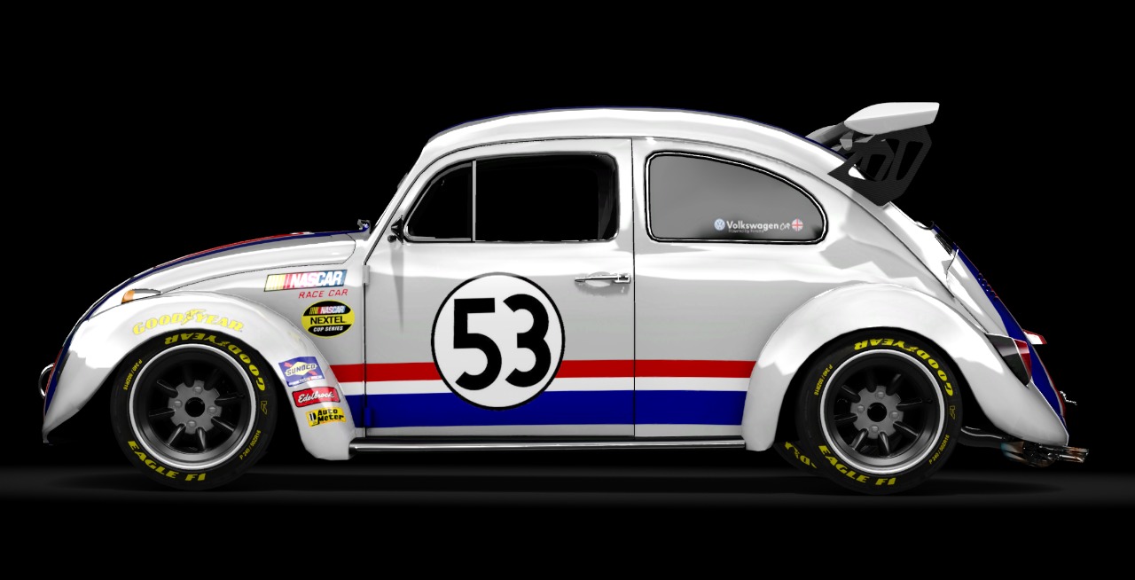 Herbie Lowered & Spoiled Pinewood Derby Pre-cut #53-14 New VW Bug Cool Car! 