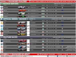 RaceRoom Ranked Schedule