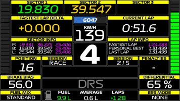 RaycerRay Simracing - F1 2023 Wheel Dashboard - 02 - Timing Screen.jpg