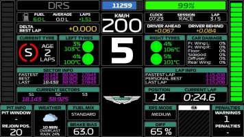 RaycerRay Simracing - F1 2023 Cockpit Dashboard - 01 - Aston Martin No Damage.jpg