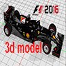 F1 2016 Cars 3D model