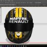 Nico Hulkenberg 2018 helmet
