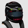 Naked carbon fiber Nvidia lucozade helmet