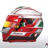Antonio Fuoco Ferrari Career Helmet