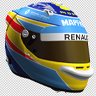 Alonso's 2006 Renault helmet