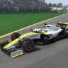 F1 Renault White and Yellow
