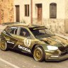 Golden Skoda Fabia R5 WRC2 Champion 2018