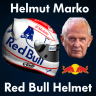 My Helmut Marko Tribute Red Bull Helmet for F1 2018