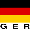 Germany Abbreviated Bumper Flag Decal