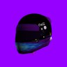 Simple Black, Purple and Blue Helmet