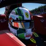 Giovinazzi 2022 Ferrari and Haas Helmet ACSPRH