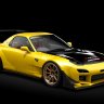 Mazda RX-7 FD3S FEED Afflux GT3 - Yellow Initial D Inspired Skin
