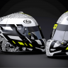 Jenson Button Brawn GP Helmet (Rocket Racing Team Helmet reworked)