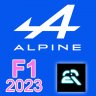 Alpine F1 2023 livery for Assetto Corsa.