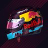 Albon X Verstappen Miami Red Bull Helmet - Schuberth SF2