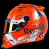 Spa-inspired Verstappen helmet 2019