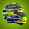 Lewis Hamilton 2023 Brazilian GP helmet