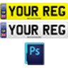 Modders resource - template: British number plates