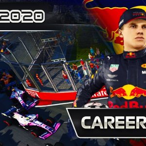 F1 2020 CAREER MODE | HUGE PILEUP!!! DRAG RACE TO THE FINISH