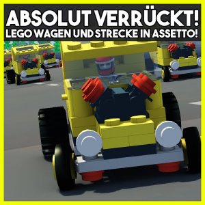 Mit 500 PS durch Lego City | Lego Mod für Assetto Corsa