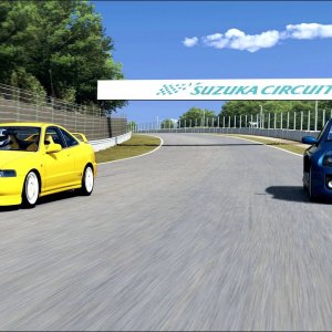 [VR] Honda Integra Type R DC2 vs Renault clio v6 phase 2. Suzuka Curcuit. Assetto Corsa POV Onboard