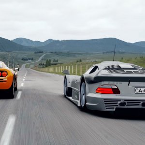 [VR] CLK GTR vs McLaren F1. Assetto Corsa VR Onboard. Highlands