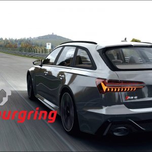 AUDI RS6 C8 Nurburgring Nordschleife hotlap replay. Assetto corsa 4K Ultra Settings.