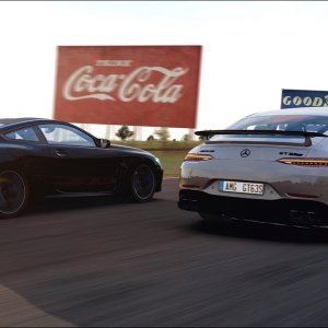 [VR] BMW M8 vs Mercedes AMG GT63S. Deutschlandring VR onboard. Assetto corsa.