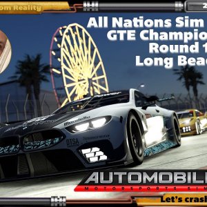 All Nations Sim Leagues Automobilista 2 GTE Championship Round 1 - Long Beach