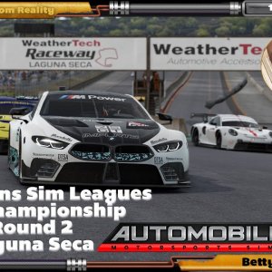 All Nations Sim Leagues Automobilista 2 GTE Championship Round 3 - Laguna Seca