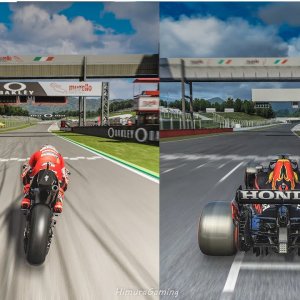 2021 Formula 1 Red Bull Vs MotoGP  Ducati Gp21 | Lap Comparison At Mugello