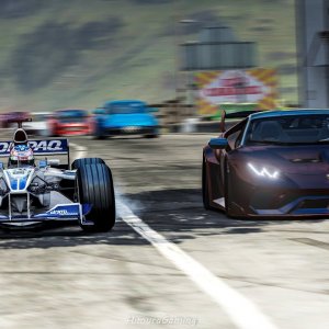 Bmw Williams F1 Skin Full Speed On The Streets Of Bannochbrae Full Traffic | Assetto Corsa
