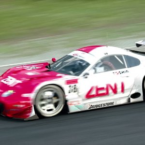 Assetto Corsa Super GT Supra battle with Nissan and engine failure