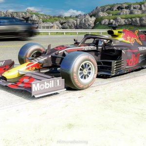 Formula 1 Red Bull 2021 On Public Road Dedestroying Supercars | Assetto Corsa Ultra Graphics