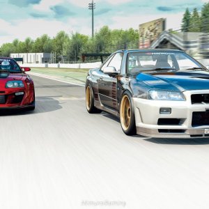 Assetto Corsa Amazing Graphics SOL + CSP + Reshade | Toyota Supra And Nissan GT-R R34