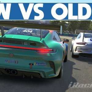 Battle of the iRacing Porsche 911 GT3 cup cars (991 vs 992)