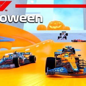 F1 2021 na pista da Hot Wheels Edição Halloween | Assetto Corsa  |