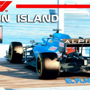 NA ESTRADA COM UM F1 - UNION ISLAND | ALPINE F1TEAM A521 | Assetto Corsa