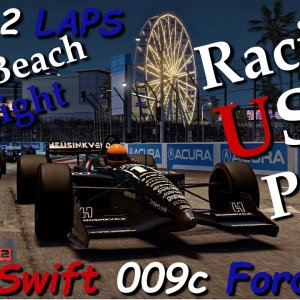 JUST 2 LAPS - Automobilista 2 - Racin' USA Pt.2 - Swift 009c Ford - Long Beach at Night